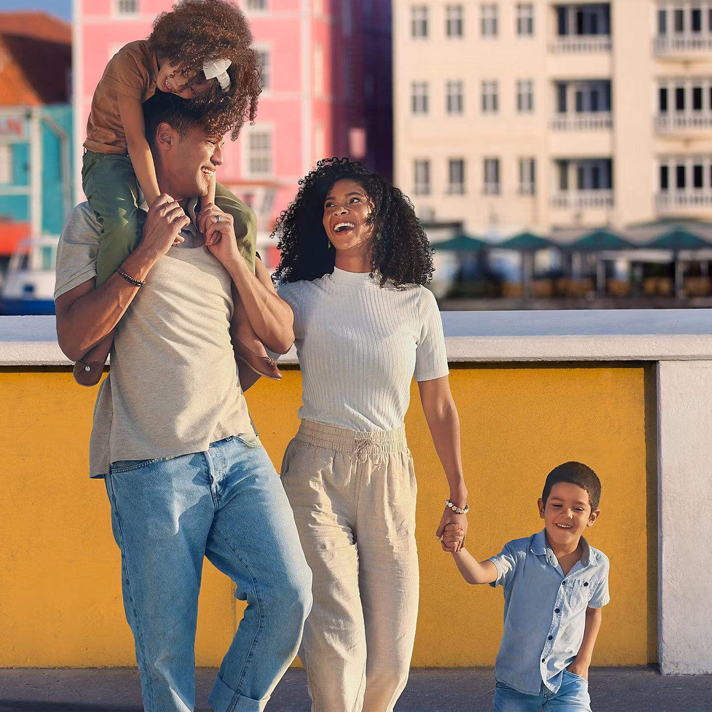 Willemstad Curaçao'da aile